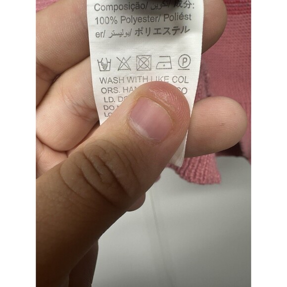 SHEIN Women’s Color Block Sweater Size Large Pink Red White Knit Pullover - Picture 9 of 9